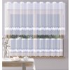 Záclona žakárová, Emily vitrážka metráž, biela 110 cm