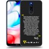 Picasee silikónový čierny obal pre Xiaomi Redmi 8 - Kazma - BUĎTE TROCHU YESMANI