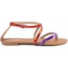 Shelvt Flat sandals with purple and red straps hnedá | červená | fialová 40 Shelvt 0000296898664