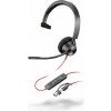 Poly Blackwire 3310 Monaural USB-C Headset +USB-C/A Adapter 8X215AA (8X215AA)