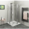 Polysan ZOOM LINE štvorcový sprchový kút 100x100 cm rohový vstup Číre/Chróm Lietacie dv. ZL5416