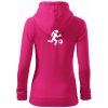 Orientačný beh muž-žena - Mikina dámska trendy zipper s kapucňou - XS ( Purpurová )