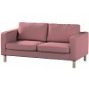 Dekoria Poťah na sedačku Karlstad (nerozkladací, 2-miestny, krátky), matná ružová, 165 x 89 x 64 cm, Cotton Panama, 702-43
