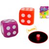 Hracia kocka Jumbo 3,6 cm na batérie so svetlom 2 ks