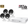 iGET HGDVK83304 - Kamerový 3K set, 8CH DVR + 4x kamera 3K, zvuk, LED, SMART W/ M/ Andr/ iOS HGDVK83304