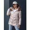 Dámska zimná bunda s kapucňou a kožúškom WINTERCHIC Dstreet TY4435 Farba: Ružová, Veľkosť: M