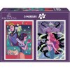 EDUCA Puzzle Disney padouchové a princezny 2x500 dílků