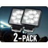 TruckLED LED Epistar pracovné svetlo, hranaté, 27W, 2200 lm, 12/24V, IP67/2-PACK! [L0077S]