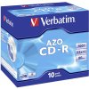 1x10 Verbatim Data Life plus CD-R 80 / 700MB, 52x Speed JC