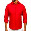 Bolf 24740 pánska elegantná košeľa s dlhými rukávmi červená
