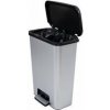Curver Odpadkový kôš, pedálový, hranatý, 50 l, 
