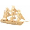 Woodcraft Drevené 3D puzzle Plachetnica 2 prírodná P049