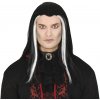 Guirca Čierna vampírska parochňa s bielymi pramienkami