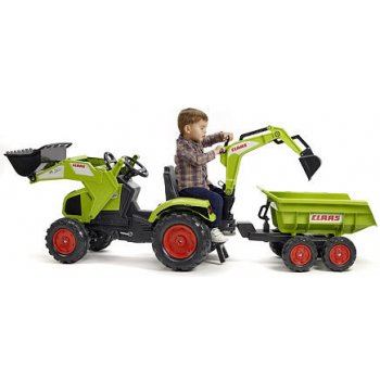 FALK 1010W Claas Axos s nakladačom vlečkou a rýpadlom