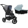 TFK Mono3 2v1 Premium Grey Combi carrycot + Seat unit Nenafukovacie kolesá (s výplňou) Hlboká vanička Blue Dual Color