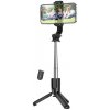 Selfie tyč Hoco Selfie Stick With Bluetooth Remote Control Tripod K17 Black