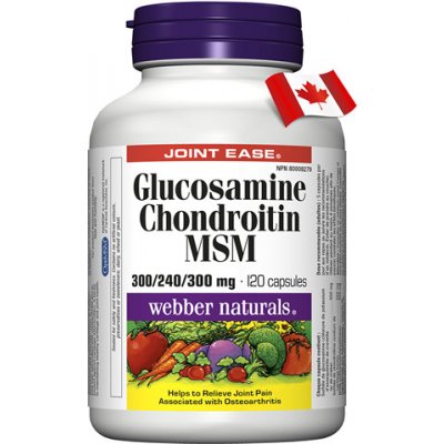 Webber Naturals Glukosamín Chondr. MSM 840 mg 120 tabliet