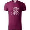 Gravel Bike - kostra - Tričko z organickej bavlny - 3XL ( Fuchsiová )