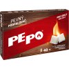 PE-PO pevný podpalovač, 40 podpalov, krabička