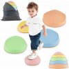 Costway Balančné kamene stohovateľné okrúhle 5ks PASTEL