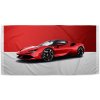 Sablio Uterák Ferrari na červeno-bielej - 50x100 cm