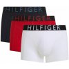 Pánske boxerky Tommy Hilfiger Cotton 3P - medium red/tommy white/desert sky - Viacfarebný (XL)