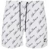 Pattern Swim Shorts - whitescriptlogo XL