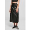 Ladies Synthetic Leather Midi Skirt L