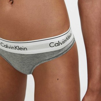 Calvin Klein kalhotky Bikini Modern Cotton F3787E020 šedá