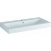 Geberit iCon Umývadlo, 90x49 cm, s prepadom, otvor na batériu, KeraTect, biela 124090600