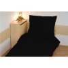 Obliečky bavlna UNI 140x200, 70x90 cm čierna, hotelový uzáver 33201/H/048