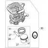 OleoMac Piest Oleo-Mac GS440 originál 50230243