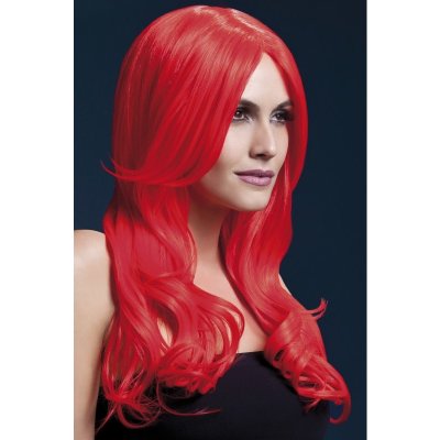 Fever Khloe Wig 42547 Paruka Neonovo-červená