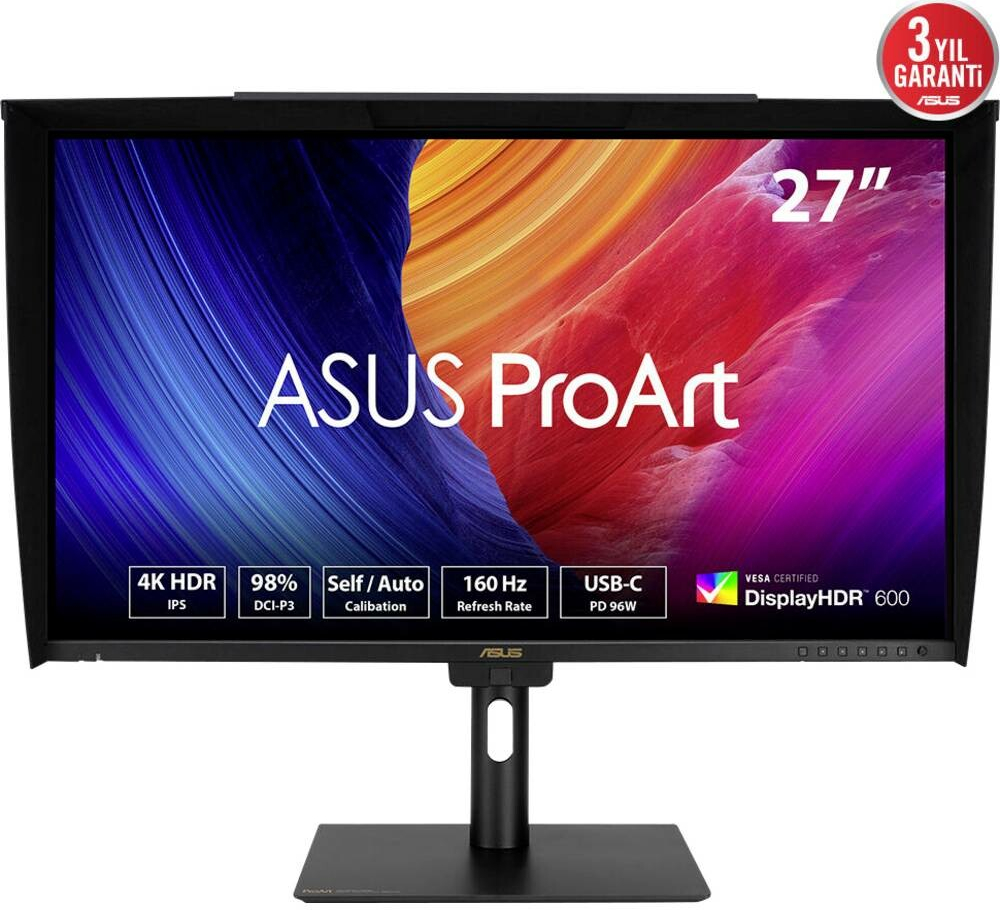 Asus ProArt Display OLED PA27UCGE ponúka profesionálne farby a dokonalý kontrast pre grafikov a dizajnérov.