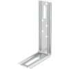 Spojovací uholník razený 120x70x30 mm, prestaviteľný 90°, sendzimirovo pozinkovaný
