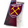 WEST HAM UNITED FC Narodeninové blahoželanie West Ham United FC, vínové