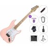 Pasadena ST-11 SET 40W Pink Elektrická gitara