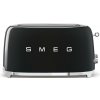 Smeg TSF02BLEU, sendvičovač / hriankovač, 4 toasty, 6 úrovní opekania, zásuvka na omrvinky, štýl. 50. rokov, čierny
