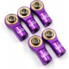 Yeah Racing Kovový AL guľový čap M3 5 ks fialový (YR-YA-0550PP)