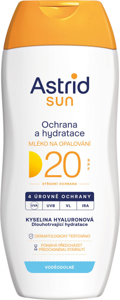 Astrid Sun hydratačné mlieko na opaľovanie SPF20 200 ml