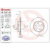 BREMBO brzdový kotúč 09.5457.31, súprava 2 ks