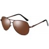 Polarone's PM0246 brown pilotky polarizačné slnečné okuliare