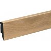 Profiles and more Soklová lišta KU51L, 2400 × 50 × 15 mm, plast, dub Aspen, 542230/FOEI719