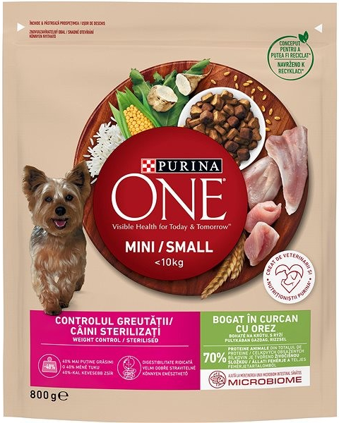 Purina ONE weight control dog morčacie 0,8 kg