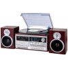 Hi-Fi systém Trevi TT 1072 DAB WD, gramofón, reproduktory, retro, Bluetooth, MP