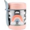 SKIP HOP Spark Style Termoska na jedlo s lyžičko/vidličkou Dúha 325 ml, 12 m+