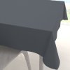 Biante Dekoračný štvorcový obrus Rongo RG-017 Tmavo sivý 140x140 cm