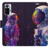 Flipové puzdro iSaprio - Neon Astronaut 02 - Xiaomi Redmi Note 10 Pro