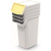 Keden Odpadkový kôš STACKBOX, 4 x 25 L šedá
