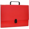 Aktovka s držadlom Office Products na dokumenty A4 červená